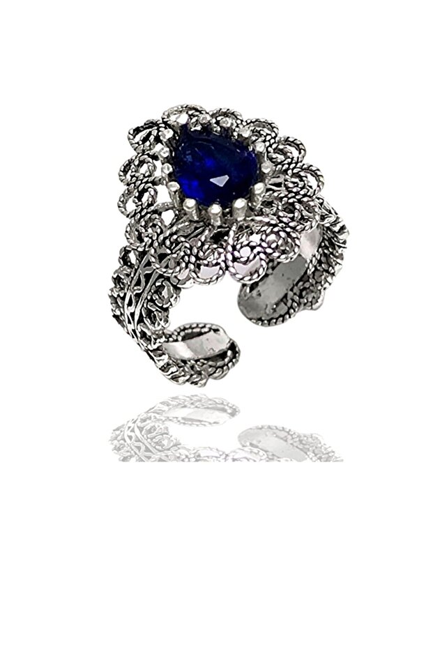 Damla Model Telkari Gümüş Yüzük - 1