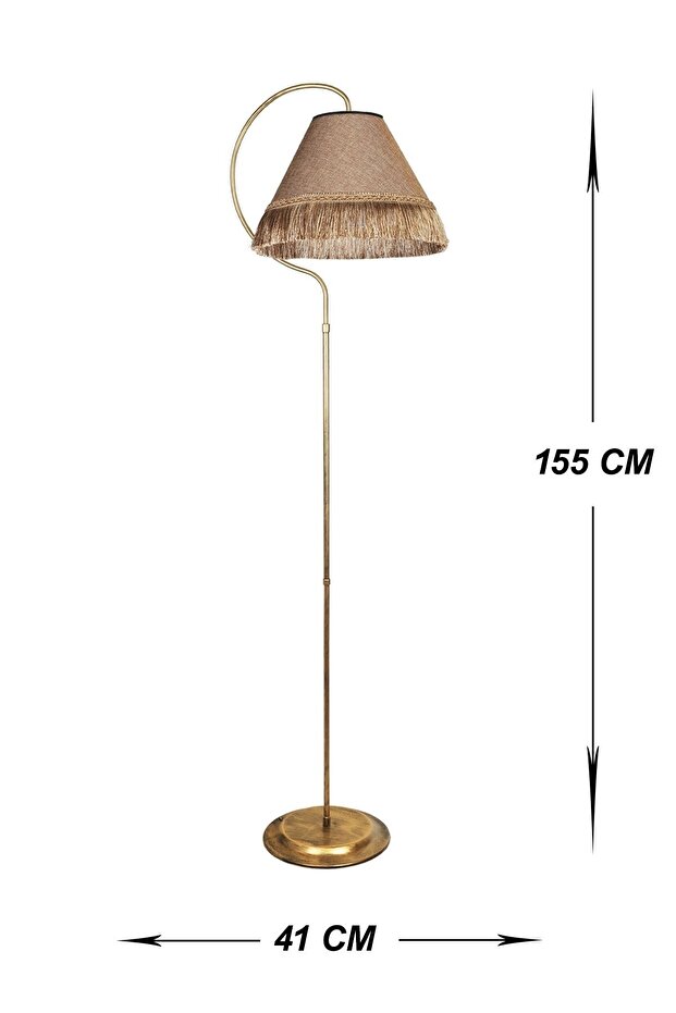 Tasarım Püsküllü Tek Ayaklı Lambader - 3