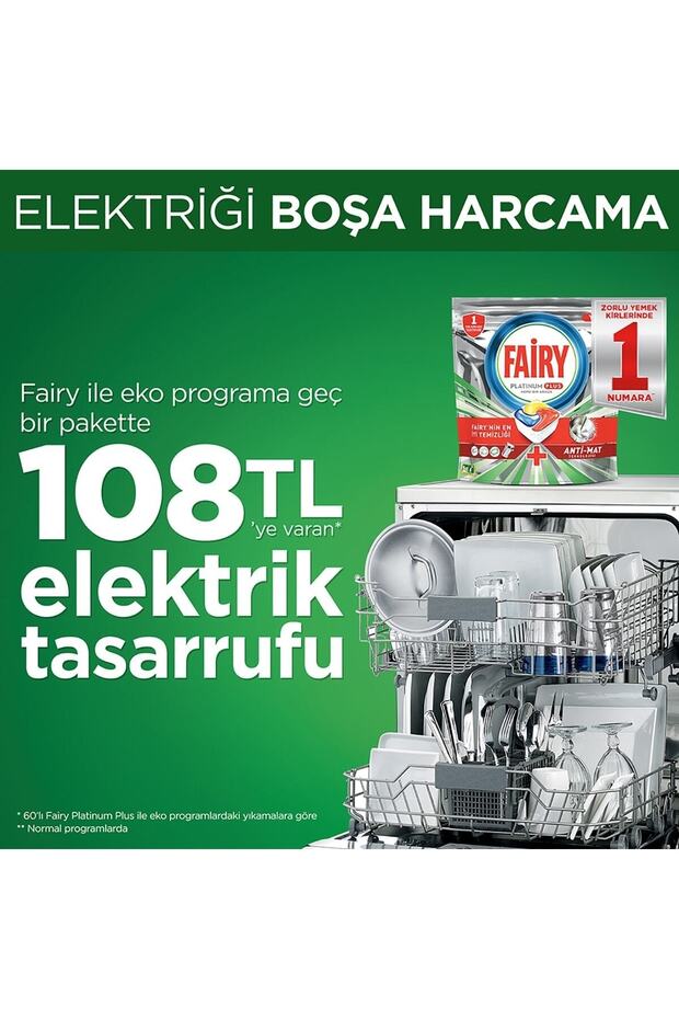 Platinum Plus 40 Yıkama Bulaşık Makinesi Deterjanı Tableti /kapsülü 40*2 - 3