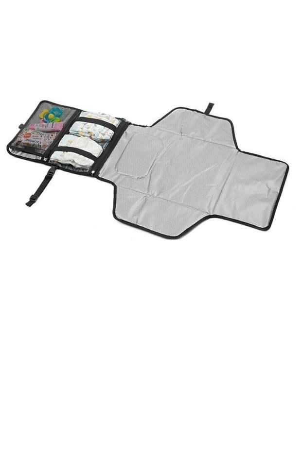 Dr-Ve Baby Diaper Cover Functional Care Bag Diaper Cushion Gray Color