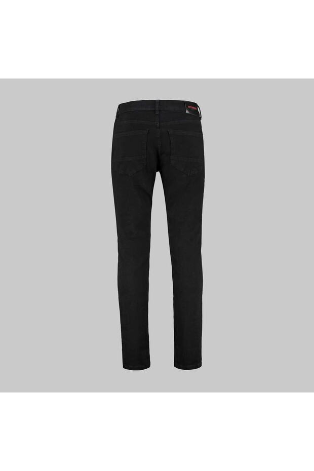 Interview Midas Siyah Dokuma Slim Fit Denim Pantolon - 2