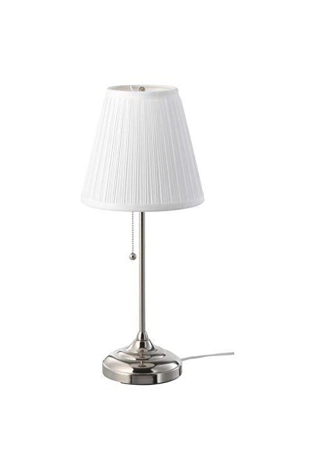 Arstid Lampshade, Nickel Plated-White