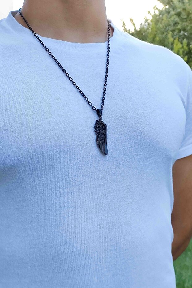 قلادة جناح النسر الأسود - 3