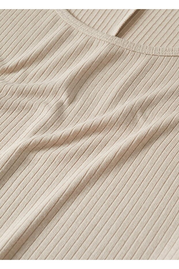 Lastikli Midi Boy Elbise - 7