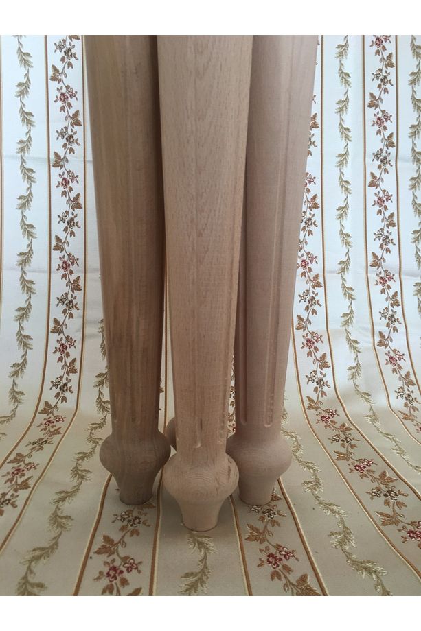 Ahşap Cnc Torna Ayak Yemek Masası,mutfak , Sehba ,çalışma Masası, Dresuar Ayağı 8x8x75 Cm 4lü Peket - 4
