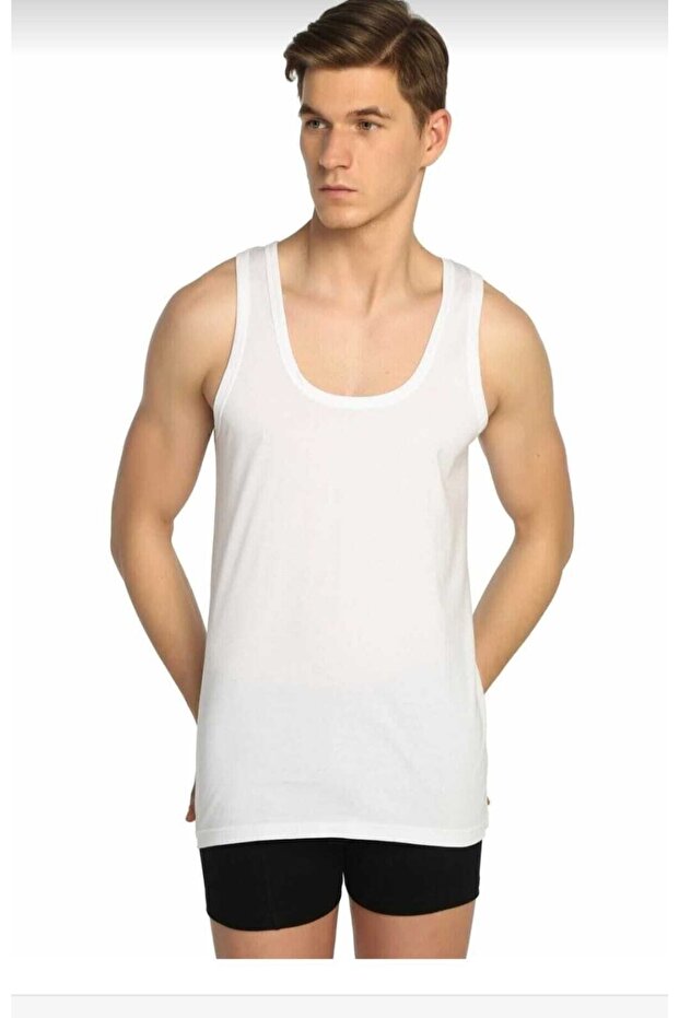 001 Men's Strappy Undershirt 12 Pcs