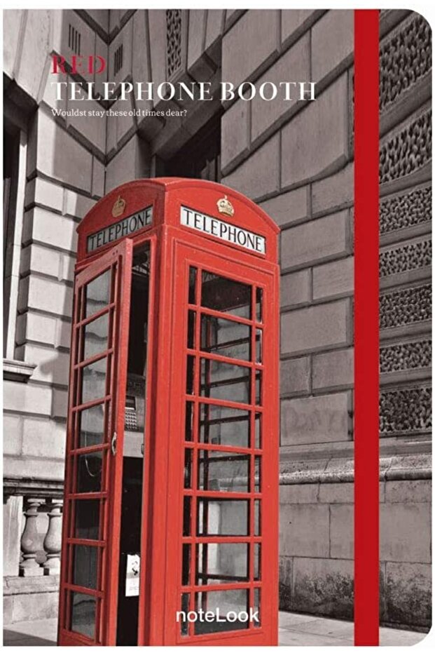 Notelook Red Telephone Booth A6 Unlined Notebook - 1