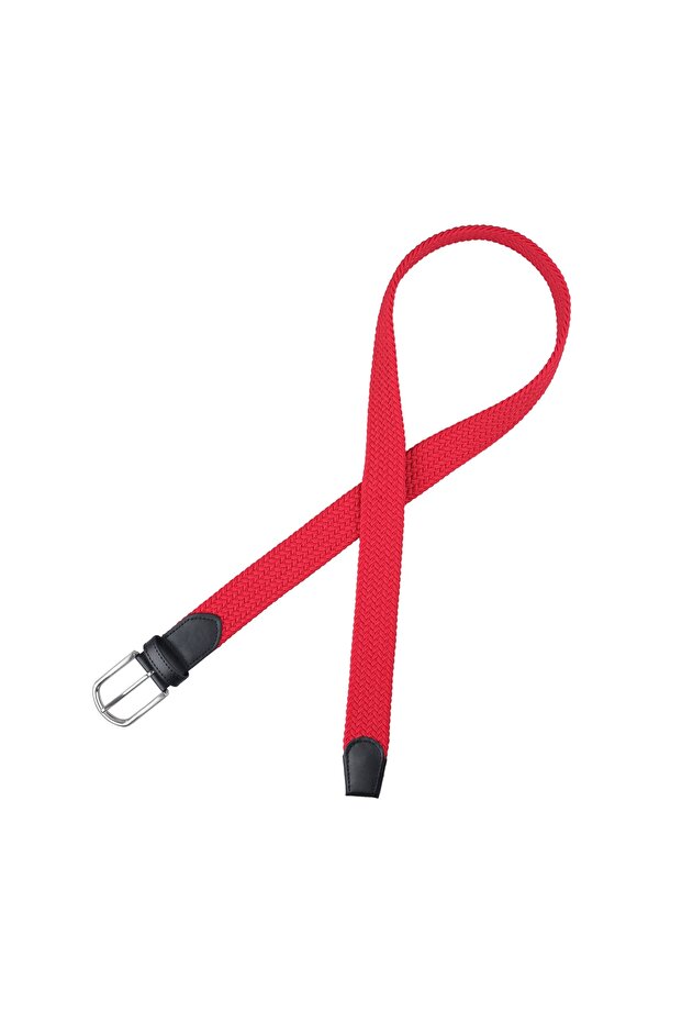 Elastik Örgü Kemer Kırmızı - 3