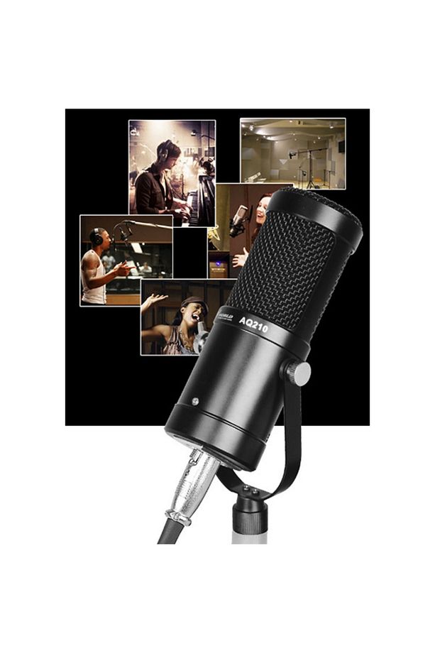 Aq210 Condenser Stüdyo Profesyonel Kayıt Ve Yayın Mikrofonu Studio - 4