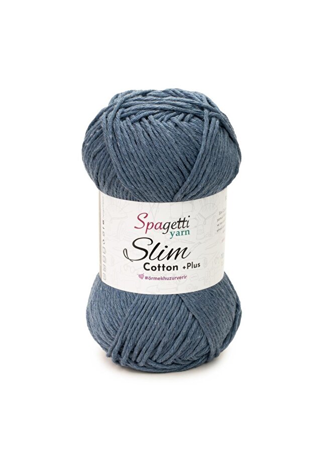 Slim Cotton Plus Denim Blue Hand Knitting Yarn
