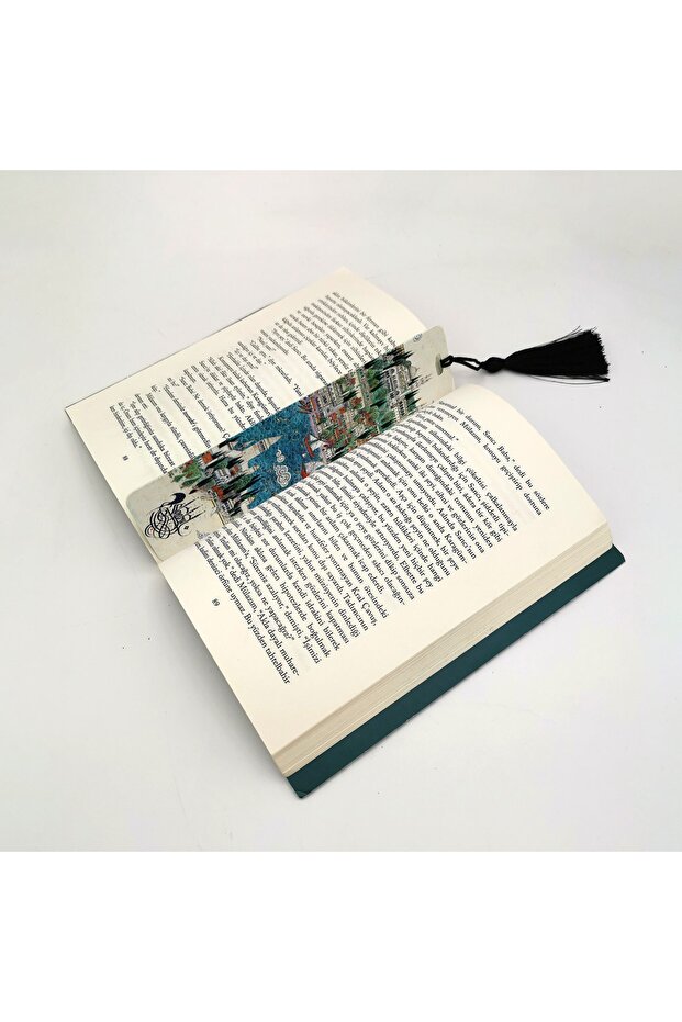 Istanbul Miniature Printed, Tasseled Bookmark (gift Bookmark,ayraç-070)