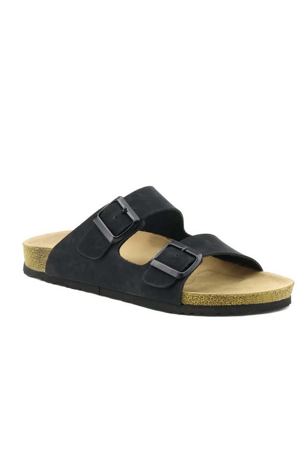 New Season Men's Black Slippers - Aten