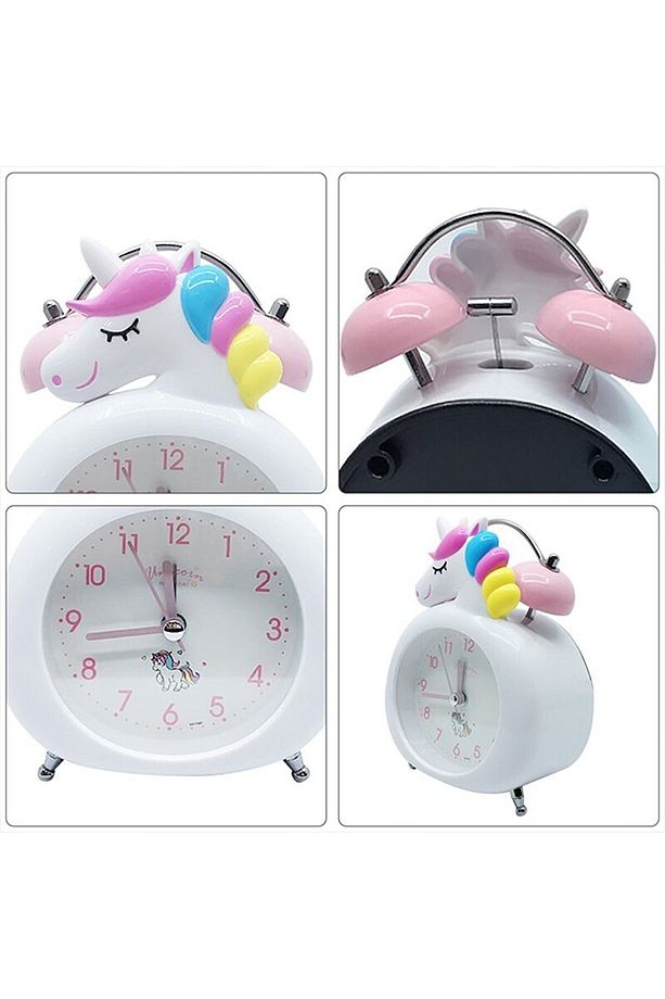 Dekoratif Masa Üstü Unicorn Çalar Saat Hediyelik Masa Saati - 2