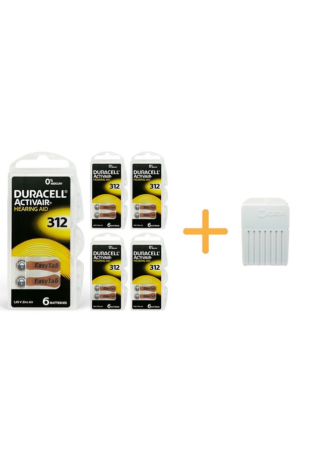 Activair 312 No Pil 5 Paket x 6-30 Adet + Widex Çelik Filtre Yesmed - 1