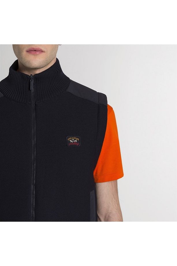 Men's Knıtted Blouson C.w. Wool / Çıkarılabilir Uzun Kol / Çift Taraflı - 4