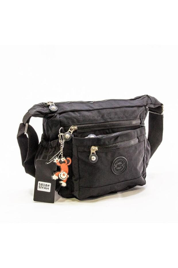 Klinkır Women's Messenger Bag Multi-Pocket Crossbody Shoulder Bag 25*20 cm Daily Bag Black