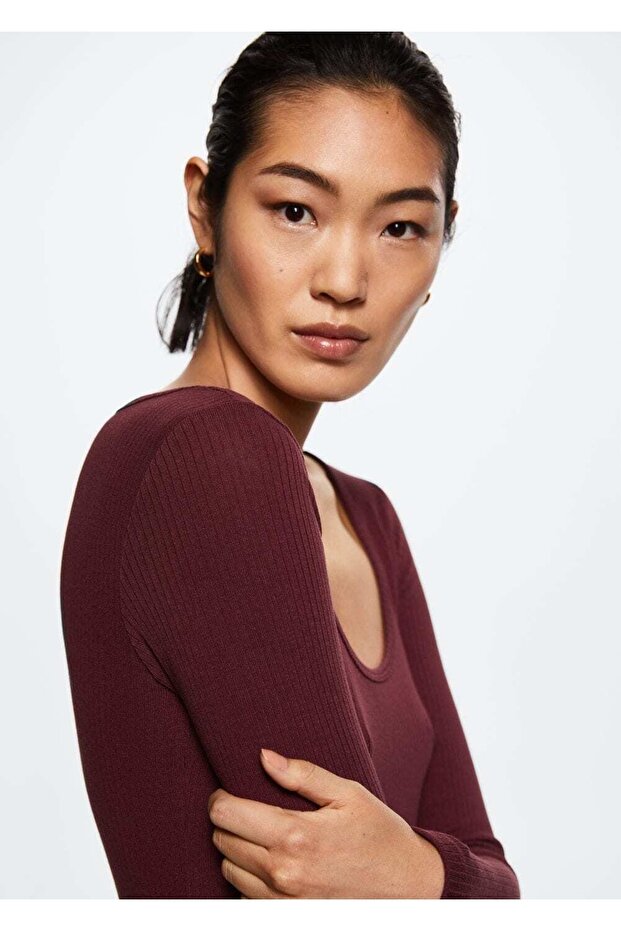 Lastikli Midi Boy Elbise - 6