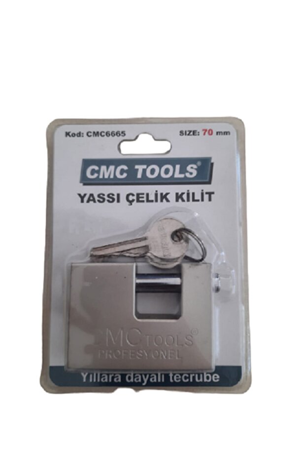 Yassı Çelik Kilit 70mm - 1