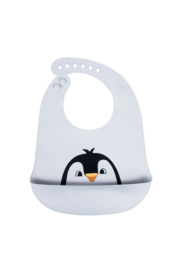 مريلة سيليكون باللون الرمادي - 2