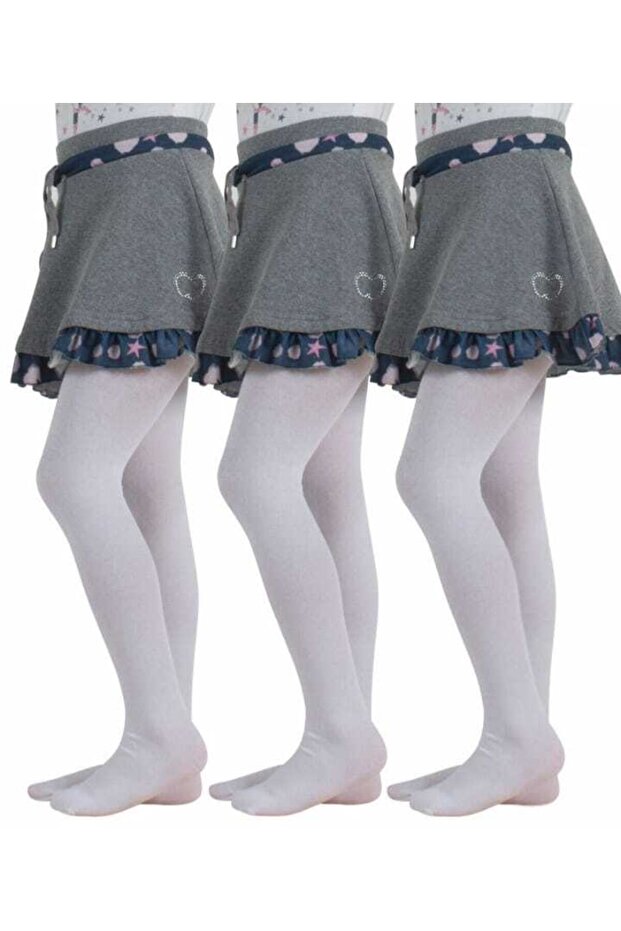 Girl's Cotton Pantyhose 3 Pieces