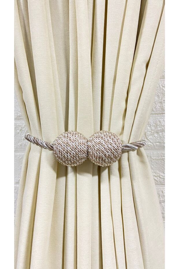 Curtain Collector Magnet Braçol Mink-cream Double Color 1 Piece