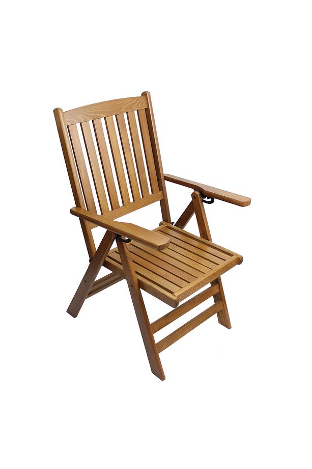 Antalya Ahşap Bahçe Balkon Takımı: 90 Cm Yuvarlak Masa + 2 Minderli Sandalye | Katlanır Set - 5