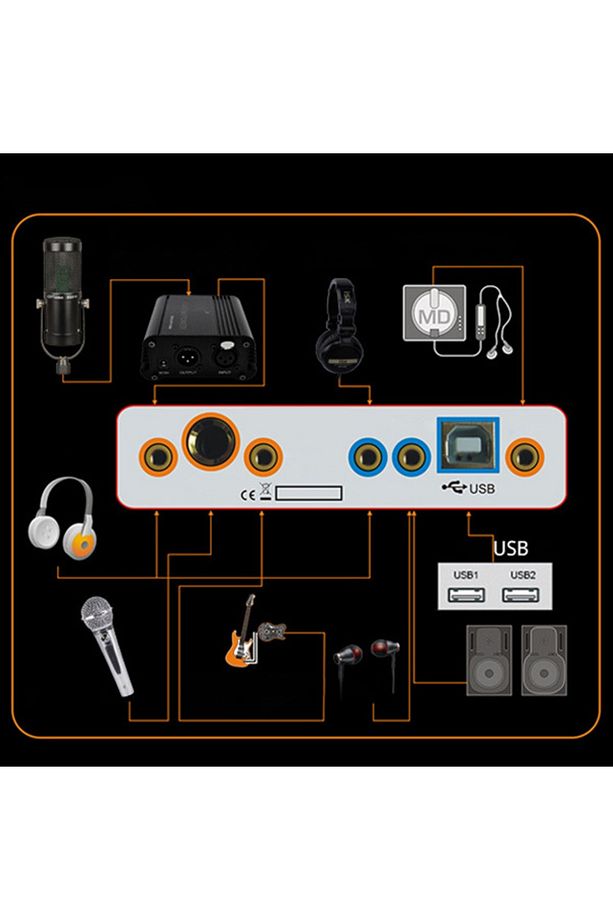 Aq210 Condenser Stüdyo Profesyonel Kayıt Ve Yayın Mikrofonu Studio - 6
