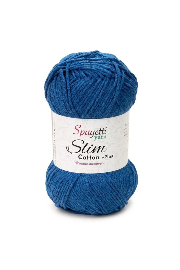 Slim Cotton Plus Cobalt Blue Hand Knitting Yarn