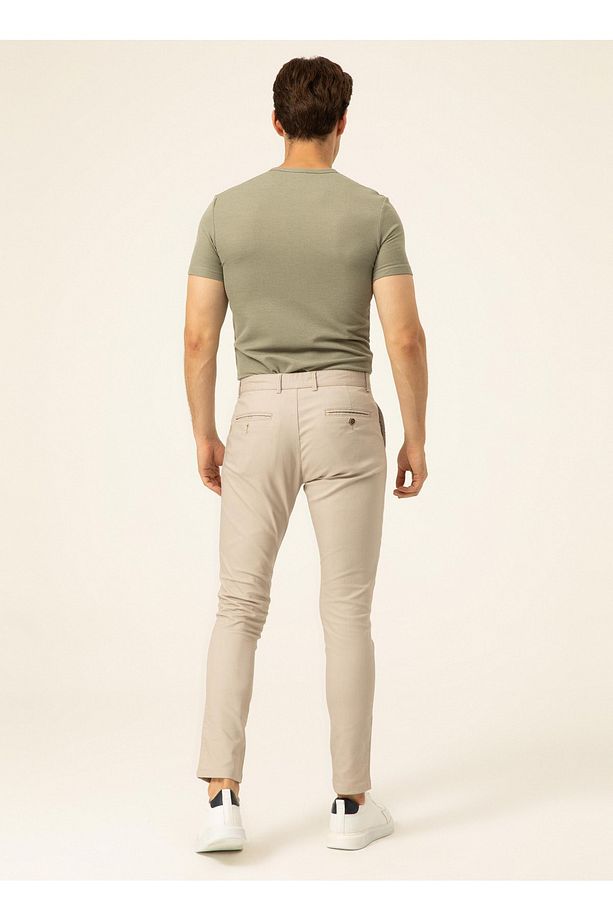 Normal Bel Normal Paça Regular Fit Bej Erkek Pantolon Pn2020500490 - 4