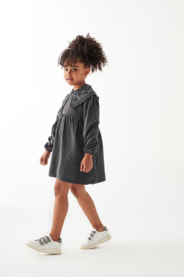 Girl's Anthracite Dress 22pfwtj4904