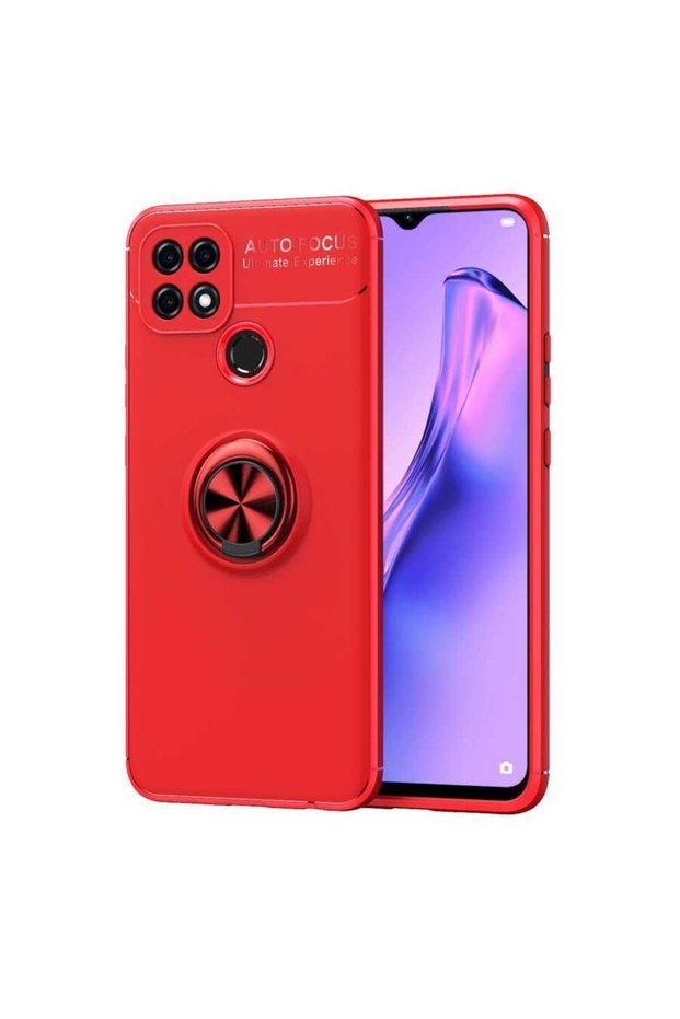Oppo A15 Case Full Protection Silicone Cover with Ring