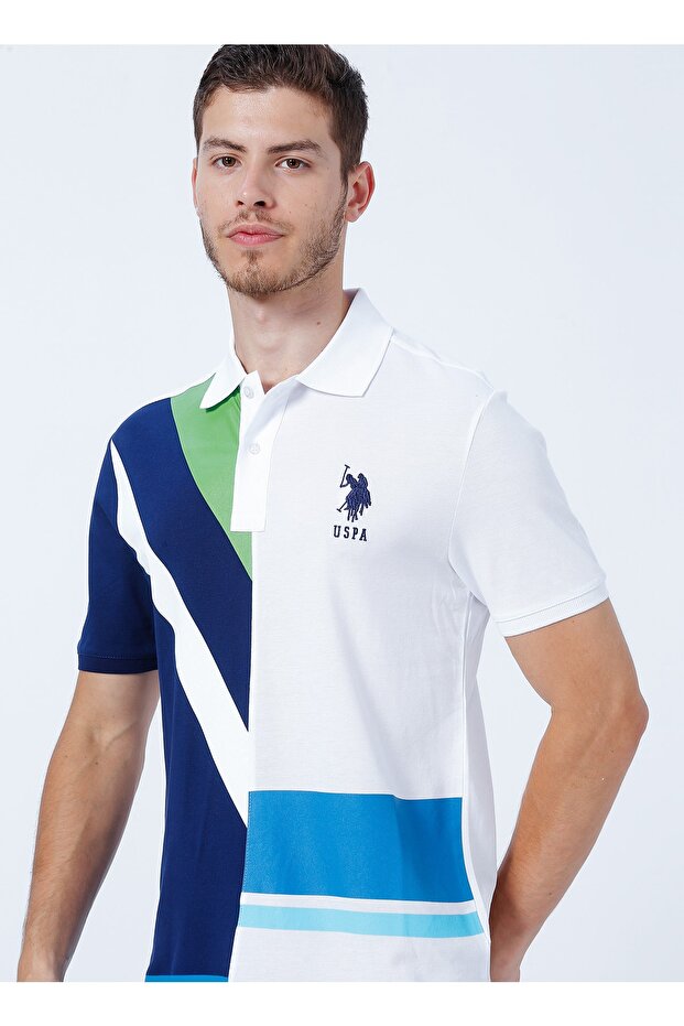 Polo Collar Navy Blue Men's Polo T-shirt T-anya.