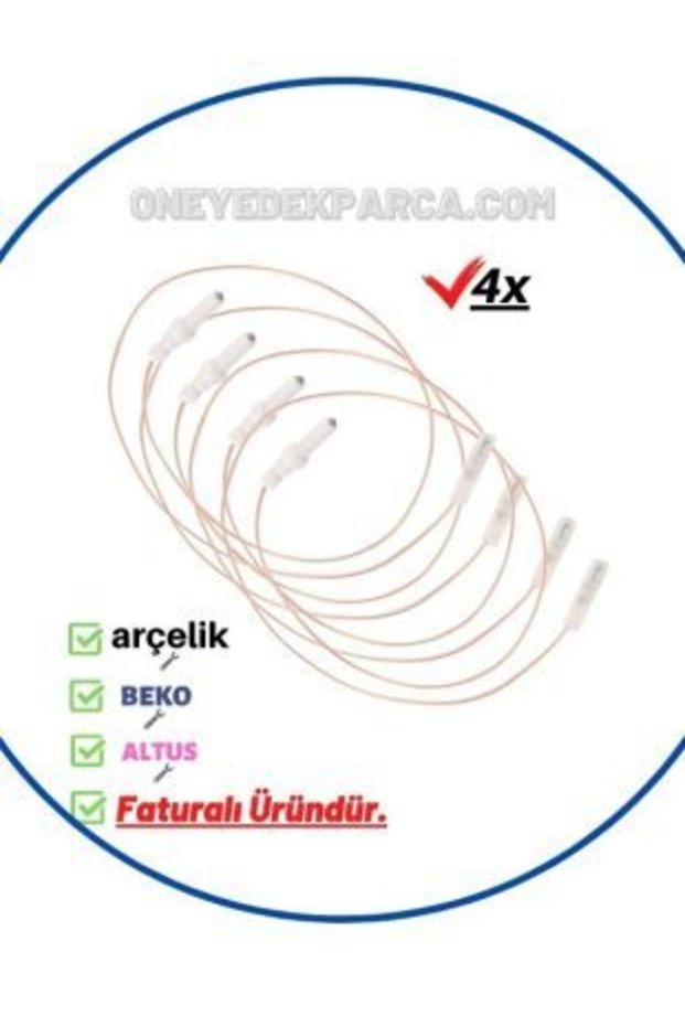 Fırın Ocak Çakmak Buji Kablosu (4lü Set)