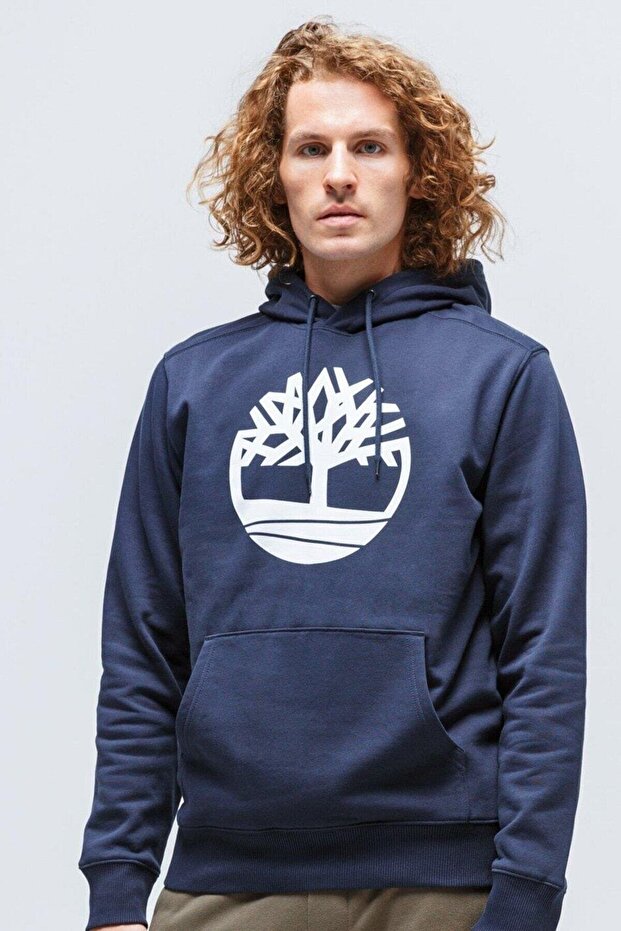 Core Logo P/o Hood Bb Men's Navy Blue 2 Sweatshirt Tb0a2bjhu101