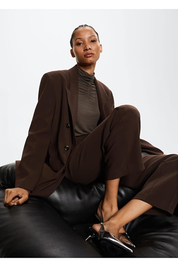 Marynarka z podwójnymi piersiami i kołnierzem - 8