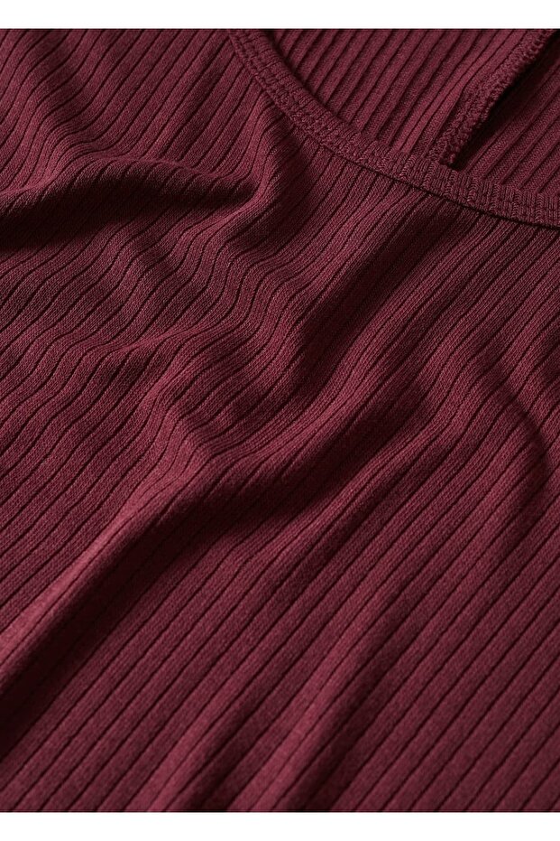 Lastikli Midi Boy Elbise - 8