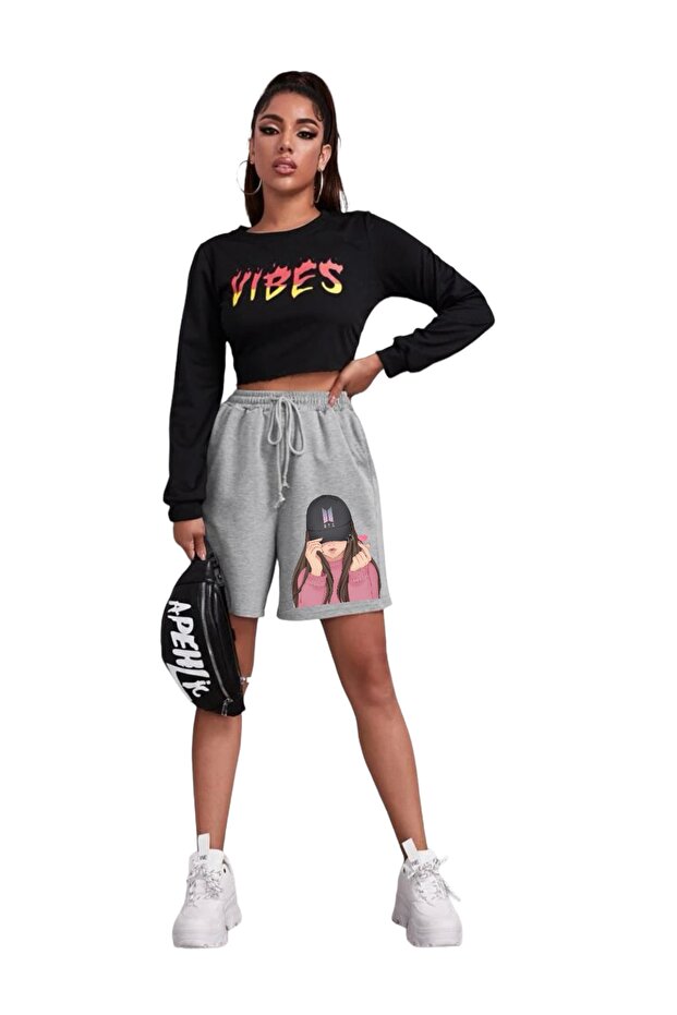 Salaş Baskılı Şort - 1