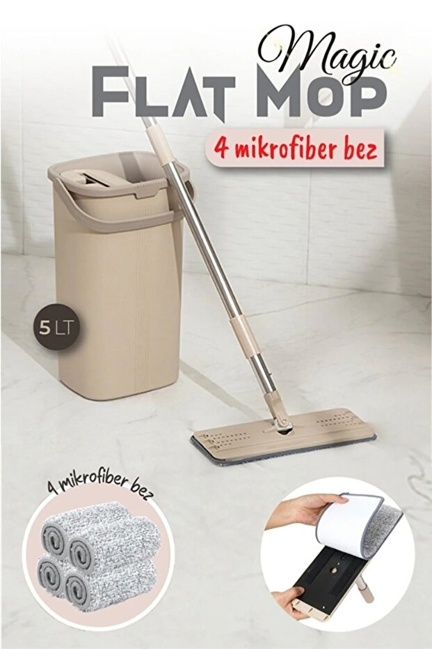 Magic Flat (Tablet) Mop Set ( 4 Adet Bez ) - 1