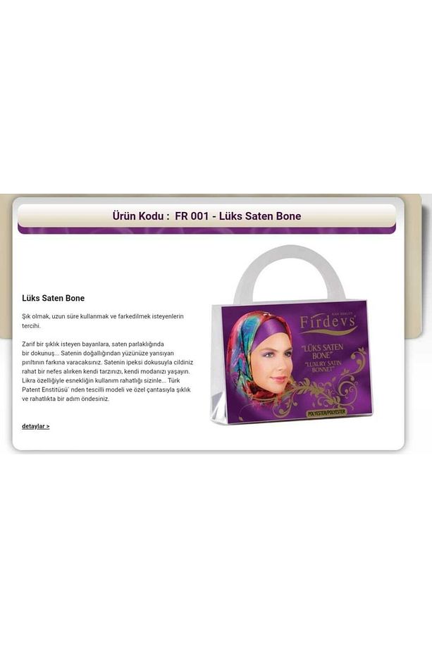 Lüks Saten Bone Elegans Gül - 3