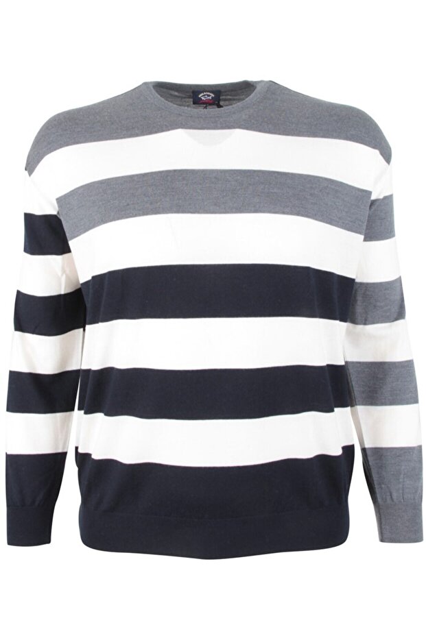 Mens Knitted Round Neck Cw Wool