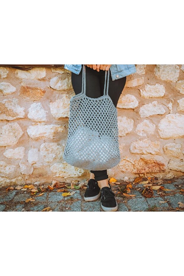 Saks Mavi Pamuk Makrome Ip - 3