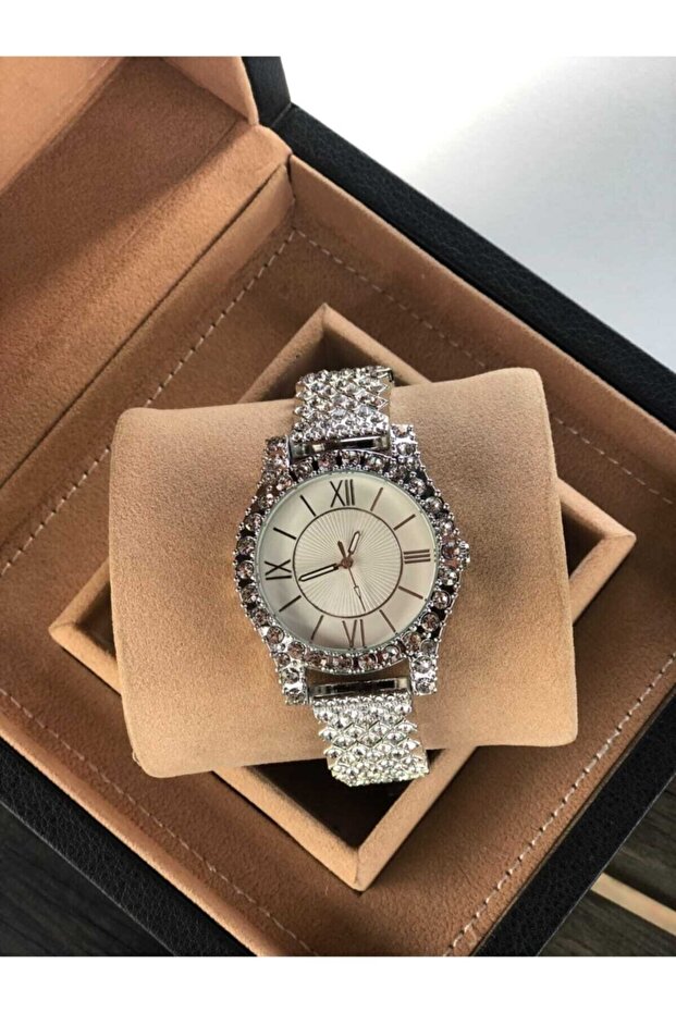 Çelik Taşlı Kadın Kol Saati - 3