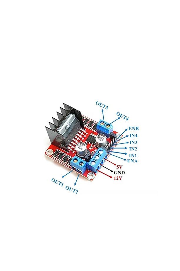 Emes Robotik L298n Dc Çift Motor Sürücü Kartı - 2