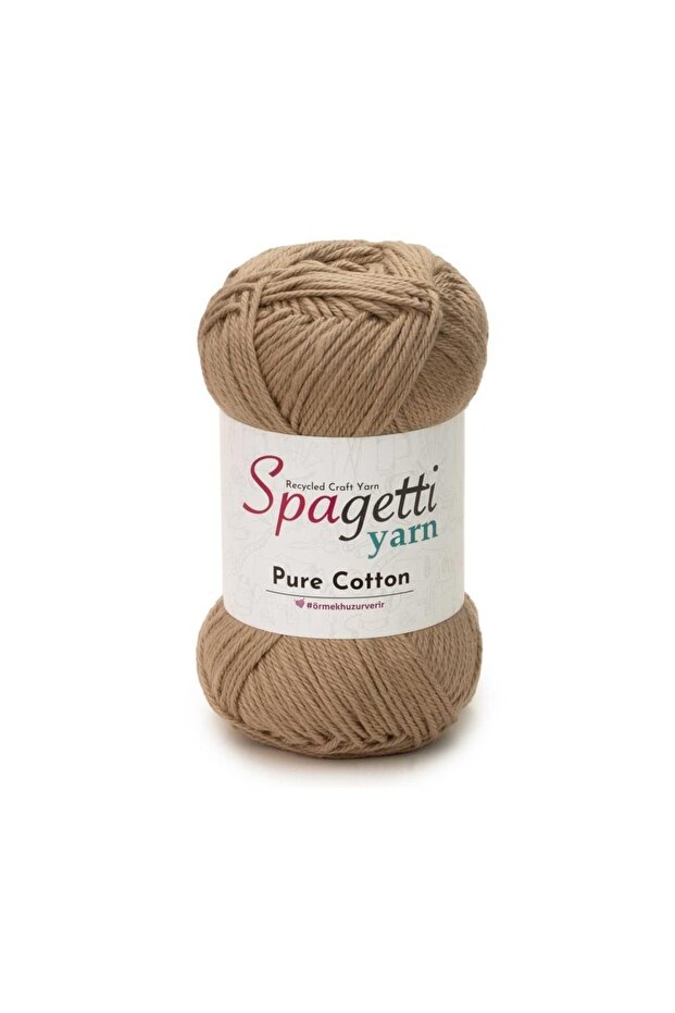 Pure Cotton Beige Hand Knitting Yarn