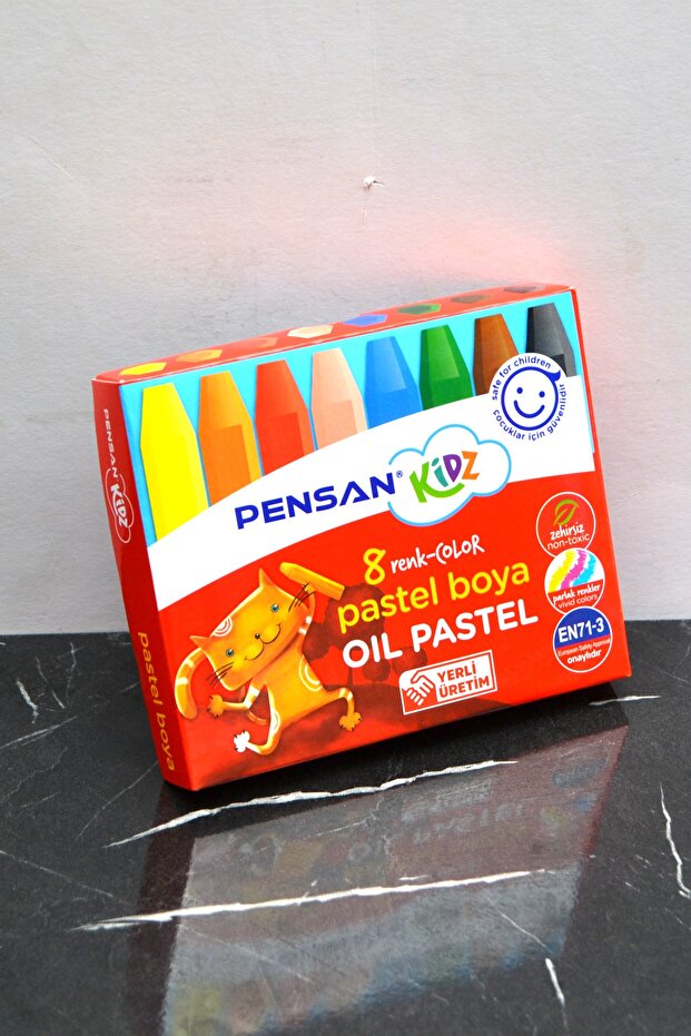 8 Renk Pastel Boya - 1