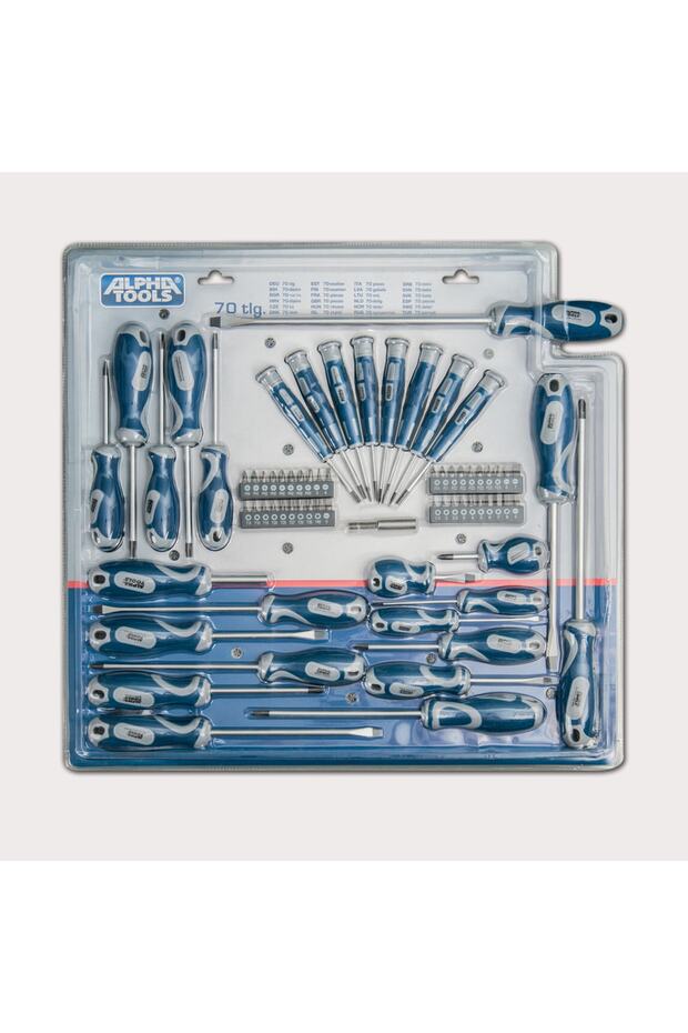 Alpha Tools Tornavida Ve Bits Seti 70 Parça - 1