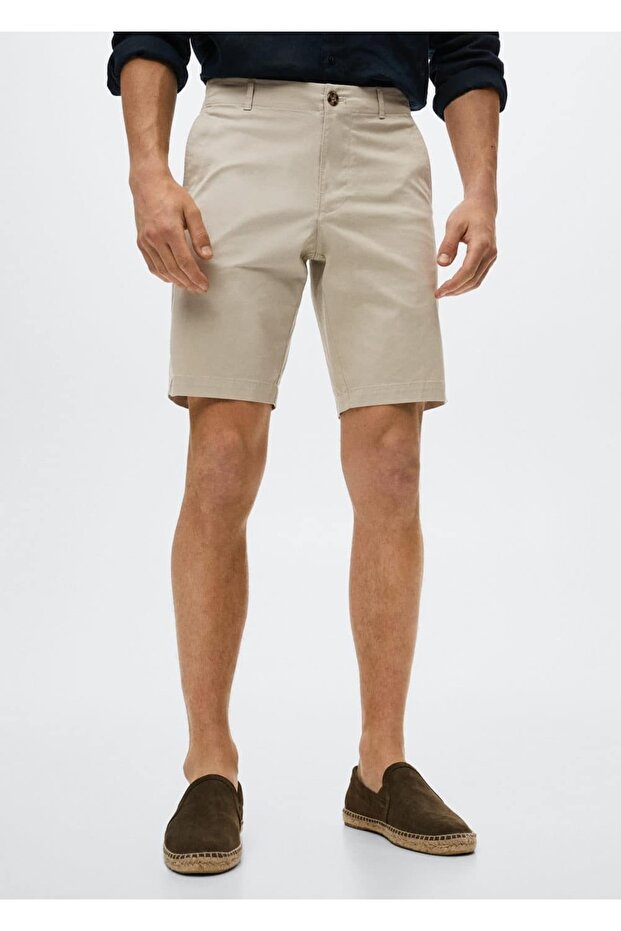 Chino Bermuda Şort - 1