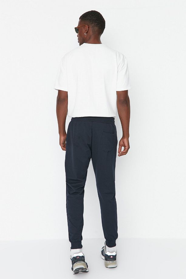 Lacivert Basic Regular/Normal Kesim Lastik Paça Jogger Eşofman Altı TMNSS20EA0053 - 5