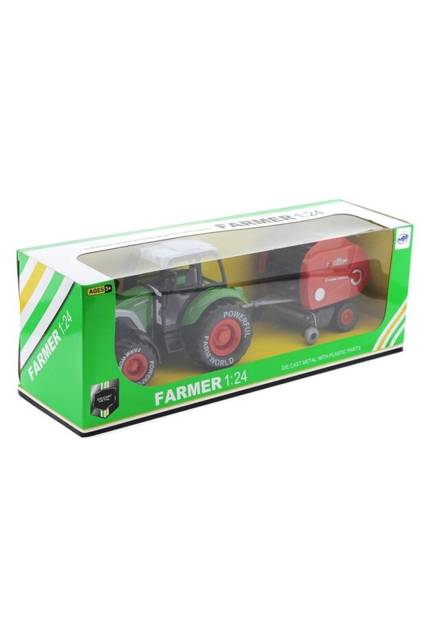Sürtmeli Die Cast Yeşil Traktörlü Biçerdöver - 3
