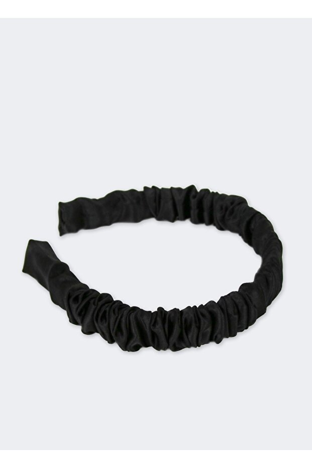 100% Silk Gathered Crown Black Color